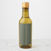 Modern modernes grünes Dualtonlabel - anpassbar Weinetikett (Vorderseite)