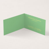 Modern modernes, stilvolles Monogram Book Folk Bes Visitenkarten (Innenseite)