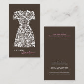 Modern modische Modedesigner Business Cards Visitenkarte (Vorne/Hinten)