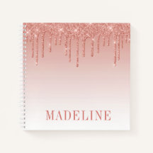 Modern modische Trendy Rose Gold Glitzer Tropfen