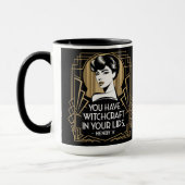 Modern modische Typografie Zitat Black Gold Tasse (Links)