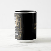 Modern modische Typografie Zitat Black Gold Tasse (Zentrum)