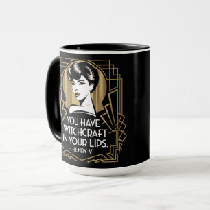 Modern modische Typografie Zitat Black Gold Tasse