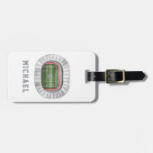 Modern modischer Fußball-Fußball-Personalisiert Gepäckanhänger (Vorderseite horizontal)