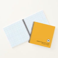 Modern modisches Mustard Yellow Monogram Graph Pap