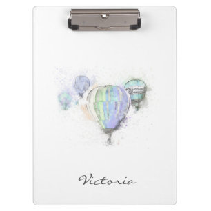 Modern modisches Trendy Blue . Füge Deinen Namen h Klemmbrett