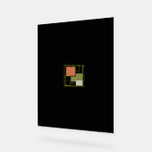 Modern Modular Floor Plan – Minimalist Architectur Acrylschild (Winkel)