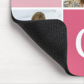 Modern 'MOM' 3 Photo Gift Mousepad (Ecke)