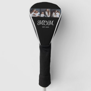 Modern Mom Established Schrift Schwarz 3 Foto Golf Headcover