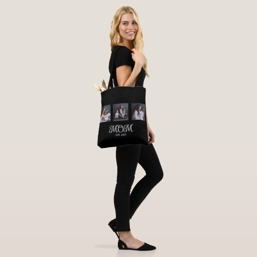 Modern Mom Established Script Black 3 Photo Tasche (Am Model)