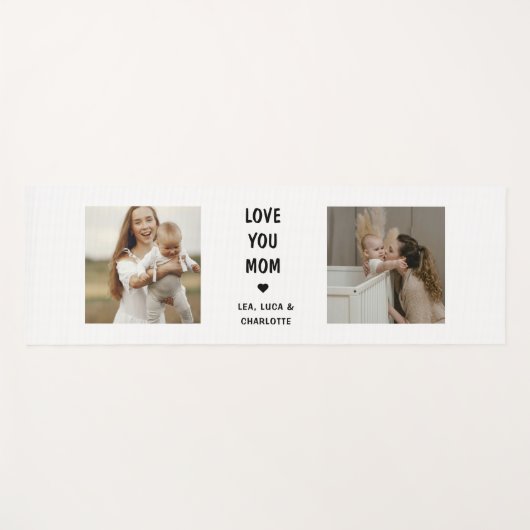 Modern Mom Photo Self Care Gift Yogamatte (Vorderseite (Horizontal))