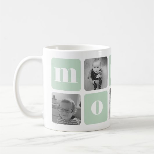 Modern Mommy Foto Collage Kaffeetasse (Links)