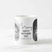 Modern Mommy Foto Collage Kaffeetasse (Mittel)