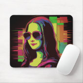 Modern Mona Lisa Mousepad (Mit Mouse)