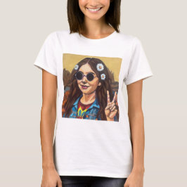 Modern Mona Lisa Painting - da Vinci Inspired Art T-Shirt