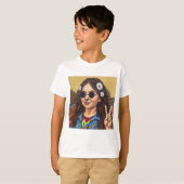 Modern Mona Lisa Painting - da Vinci Inspired T-Shirt (Vorne ganz)
