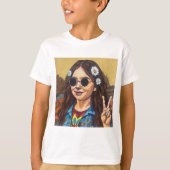 Modern Mona Lisa Painting - da Vinci Inspired T-Shirt (Vorderseite)