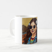 Modern Mona Lisa Painting - Inspired by da Vinci Kaffeetasse (Vorderseite Links)