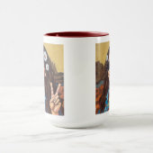 Modern Mona Lisa Painting - Inspired by da Vinci Tasse (Zentrum)