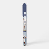 Modern Monogram 5 Photo Collage Dusk Blue iPhone Hülle (Linke Seite)