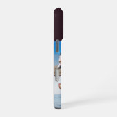 Modern Monogram 5 Photo Collage Plum Purple iPhone Hülle (Rechte Seite)