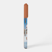 Modern Monogram 5 Photo Collage Terracotta iPhone Hülle (Rechte Seite)