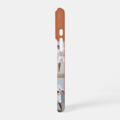 Modern Monogram 5 Photo Collage Terracotta iPhone Hülle (Linke Seite)