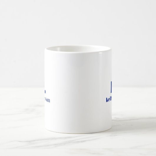 Modern Monogram and Name Minimalistic Design 6 Kaffeetasse (Mittel)