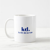 Modern Monogram and Name Minimalistic Design 6 Kaffeetasse (Links)