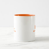 Modern Monogram and Name Minimalistic Design 8 Zweifarbige Tasse (Mittel)