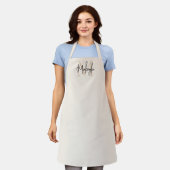Modern Monogram  Apron Schürze (Getragen)