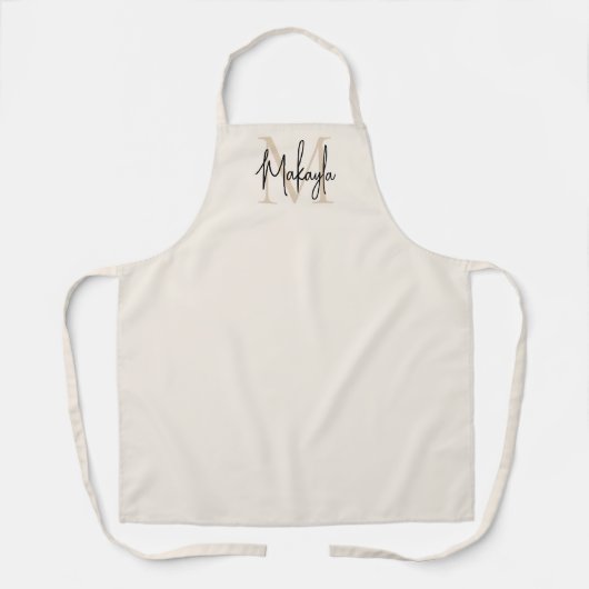 Modern Monogram  Apron Schürze (Vorderseite)