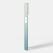 Modern Monogram Aquamarin Aqua Blue Gradient Case-Mate iPhone Hülle (Rückseite / Rechts)