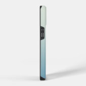 Modern Monogram Aquamarin Aqua Blue Gradient iPhone Hülle (Rechte Seite)