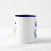 Modern Monogram Badminton Shuttlecock Tasse (Zentrum)