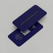 Modern Monogram Beruflich Midnight Blue Visitenkarte