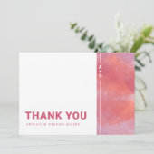 Modern Monogram Dankeschön-Karte (Stehend Vorderseite)