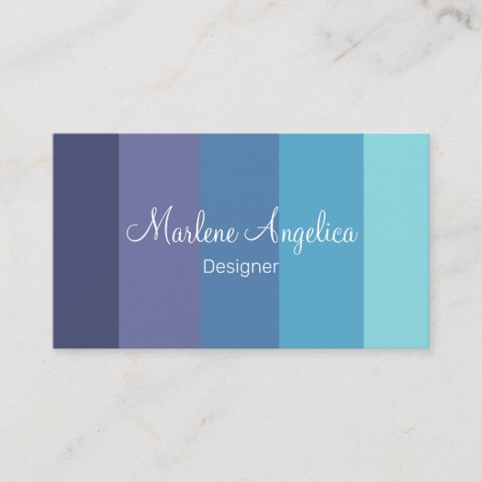 Modern-Monogram-Designer-Visitenkarten Visitenkarte (Vorderseite)