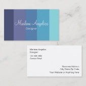 Modern-Monogram-Designer-Visitenkarten Visitenkarte (Vorne/Hinten)