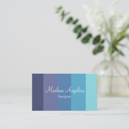 Modern-Monogram-Designer-Visitenkarten Visitenkarte (Stehend Vorderseite)