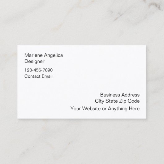 Modern-Monogram-Designer-Visitenkarten Visitenkarte (Rückseite)