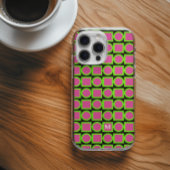 Modern Monogram Fuchsia Green Geometric Case-Mate iPhone Hülle