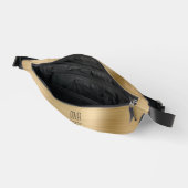 Modern Monogram Gold Bauchtasche (Offen)