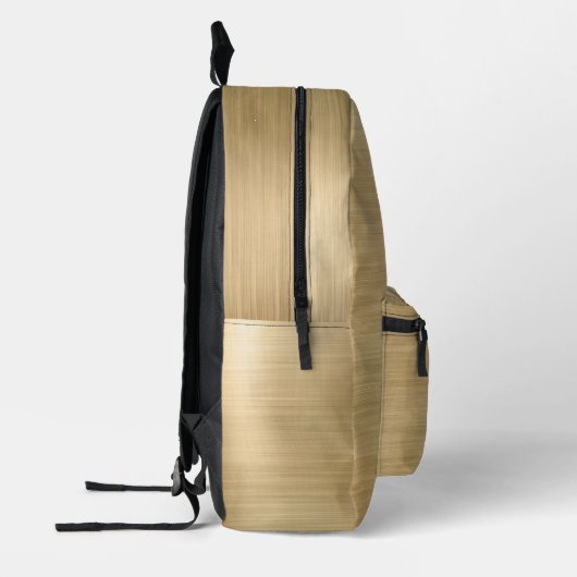 Modern Monogram Gold Bedruckter Rucksack (Links)