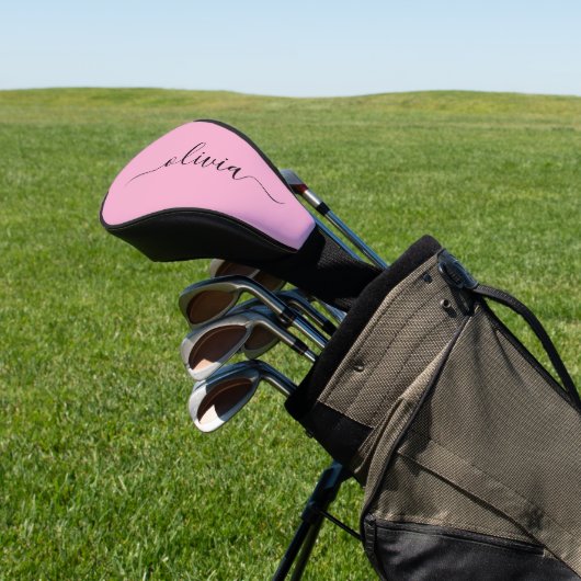 Modern Monogram Golf Head Cover Headcover (In SItu)