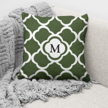 Modern Monogram Green Pattern