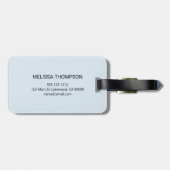 Modern Monogram Handwriting Script Name Einfach Gepäckanhänger (Rückseite horizontal)