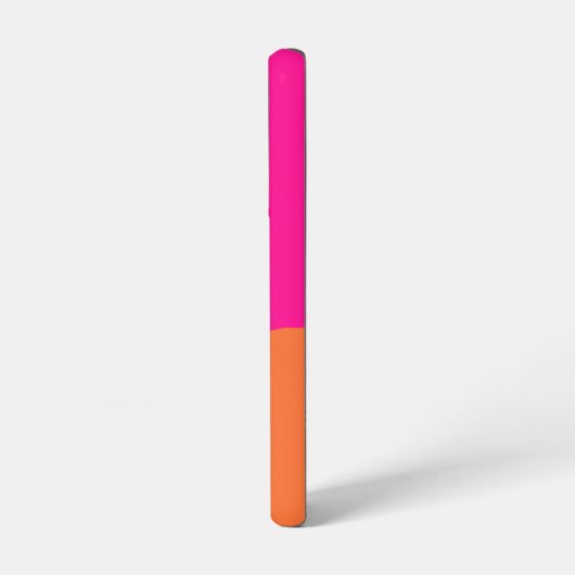 Modern Monogram Hot Pink Orange Samsung Galaxy Hülle (Linke Seite)