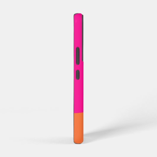 Modern Monogram Hot Pink Orange Samsung Galaxy Hülle (Rechte Seite)
