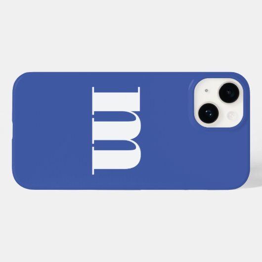 Modern Monogram Initial Case-Mate iPhone Hülle (Rückseite (Horizontal))
